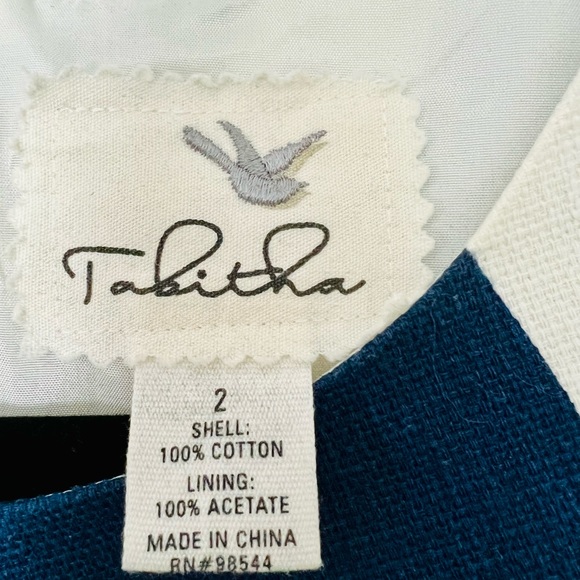 ANTHROPOLOGIE Tabitha Mod Circles Navy & Olive Retro Sheath Dress - Picture 9 of 9